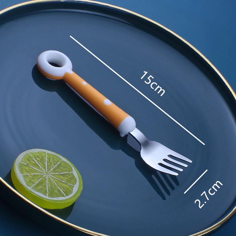 Baby Spoon Fork Gadgets Children Utensil Creative Cartoon Set 304 Stainless Steel Toddler Dinnerware Infant Feeding Portable