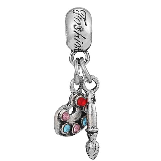 2pcs /Lot 45 Styles Key &Lock Sparkling Beads Charm Pendant Fit Diy Original Bracelets Necklaces For Women Men Jewelry Making