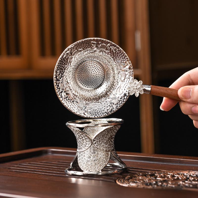 Tea strainer tea filter alloy tea set accessories household tea making funnel tea maker spoon tea residue separator