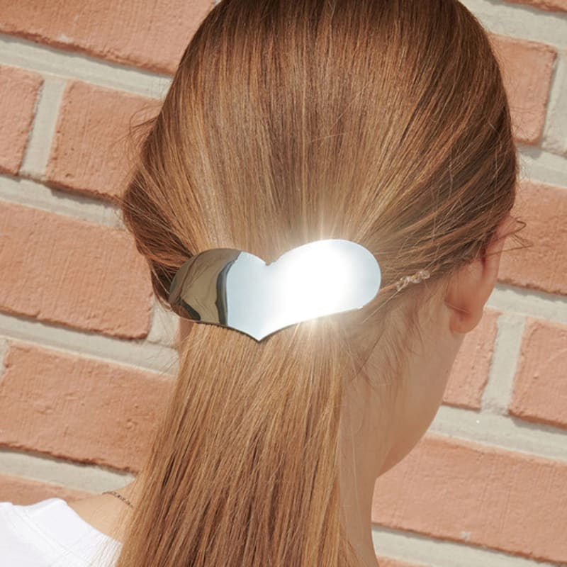 BAEBAE Flat Heart Barrette (2colors)