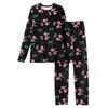 Women's Butterfly Print Long,Sleeved Pajama Set