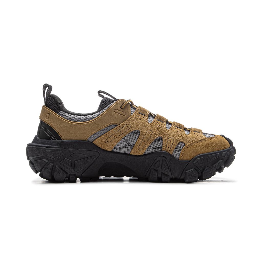 New LiNing Dunes Cushioning Anti Slip Wear Resistant Breathable Height Increasing Low Top Casual Shoes Men's Umber AGCU435-3