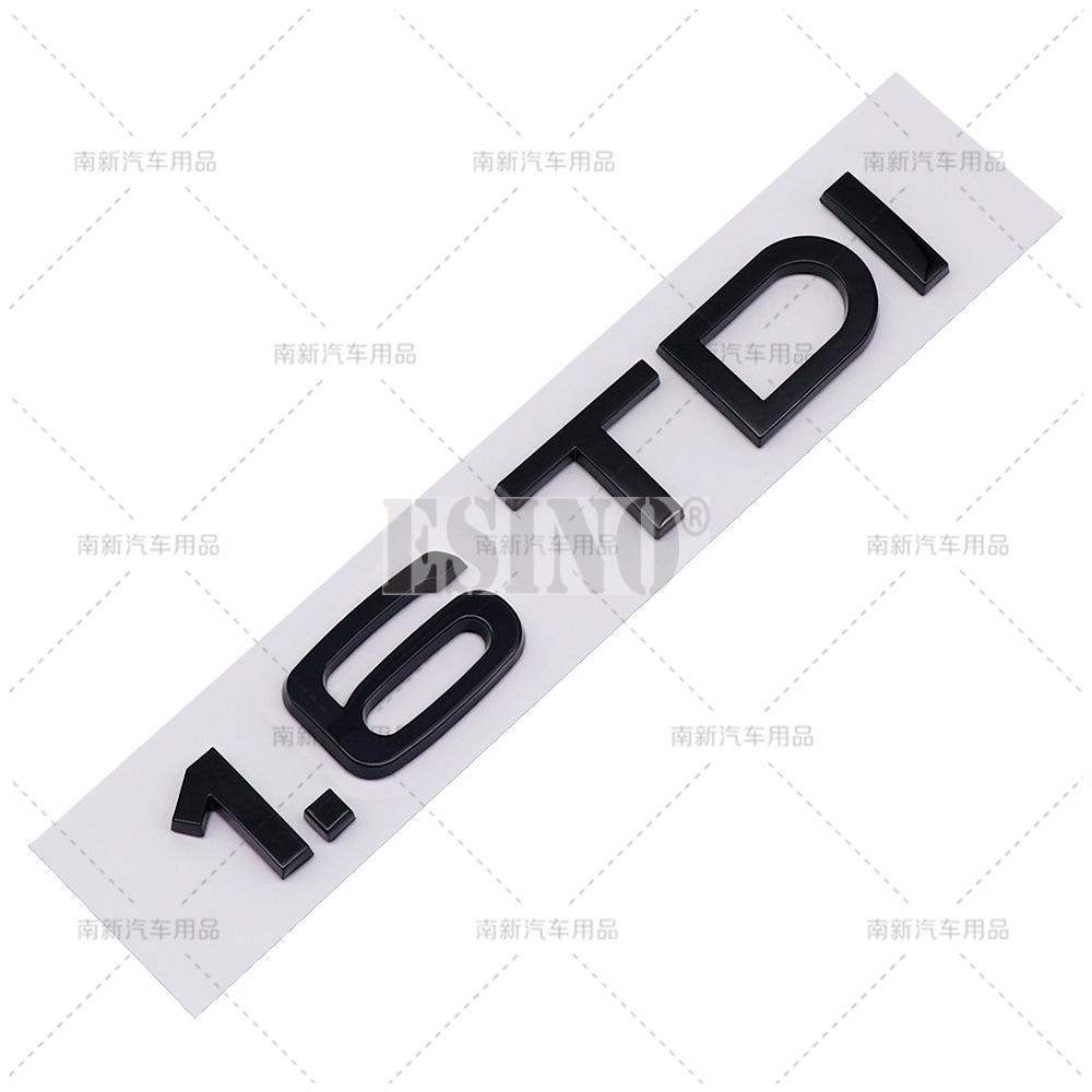 ABAB1 3D 1.6 1.9 2.0 3.0 4.0 TDI Car Trunk ABS Badge Emblem For Car Rear Tailgate Adhesive Badge Sticker for A4 A5 A6 A7 A8 Q3 Q5 Q7