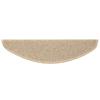 Stair Treads 15 pcs 65 x 21 x 4 cm Light Beige Semi Circular Large