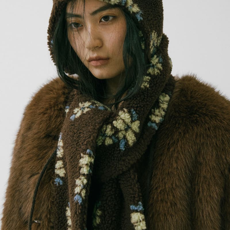 HOKUSPOKUS Sweet Fleece Muffler_Brown