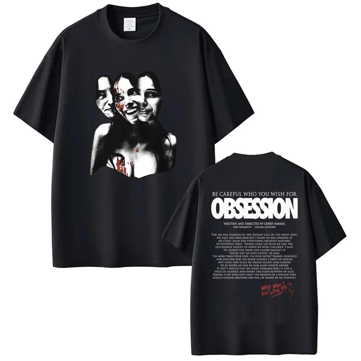 2026 Filmbesessenheit Sei vorsichtig, was du dir wünschst Grafik T-Shirt Herren Damen Vintage Horror Lockeres T-Shirt Leichte atmungsaktive und bequeme Kleidung XXL