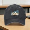 Sharks and kittens Baseball Cap Sun  Outdoor Gym SunProof Washed Trucker Hat FeUnisex Unisex Casual Print Snapback Cap