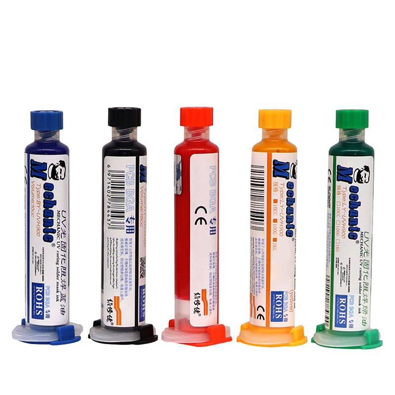 6 Colors Oil Uv Photosensitive Solder Mask Ink Bga Pcb Motherboard Paint Prevent Corrosive Arcing