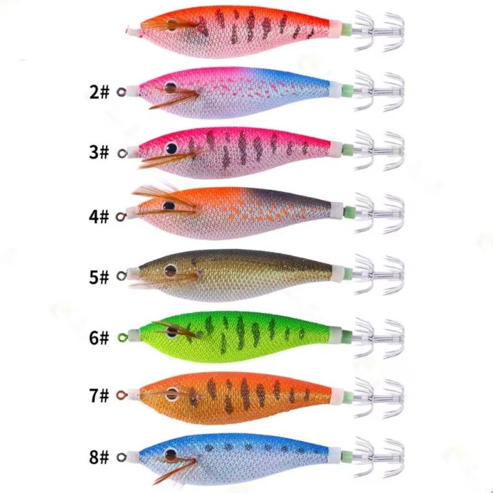 2pcs Luminous Design Hard Bait Lure 11CM-13G Size Wooden Shrimp Bait New Fishing Lure Set For Bass