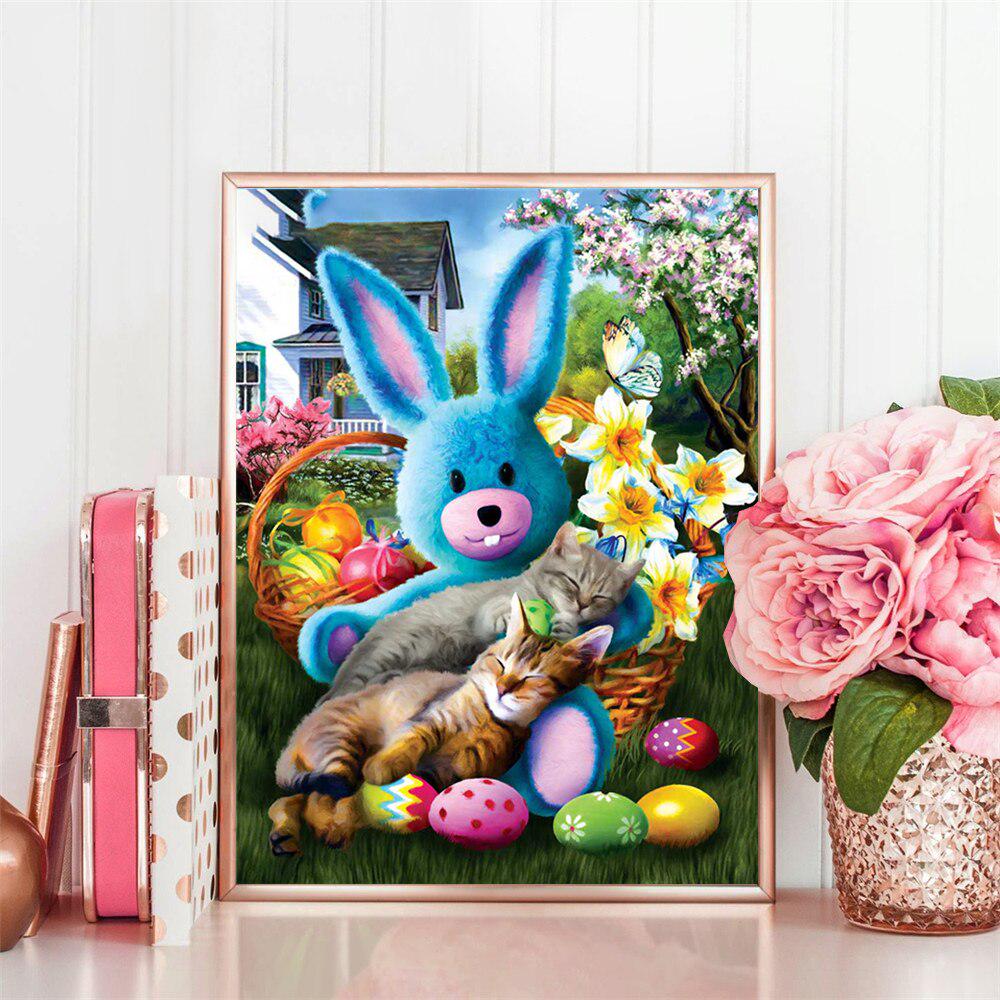 Diamant-Stickerei Katze 5D DIY Diamant Kunst Malerei Tier Mosaik Handwerk Home Dekoration