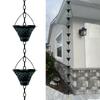 Versatiles Rain Chain Antique Bronze Decorative Hanging Gutter Chain for Home Commercial and Garden Drainage