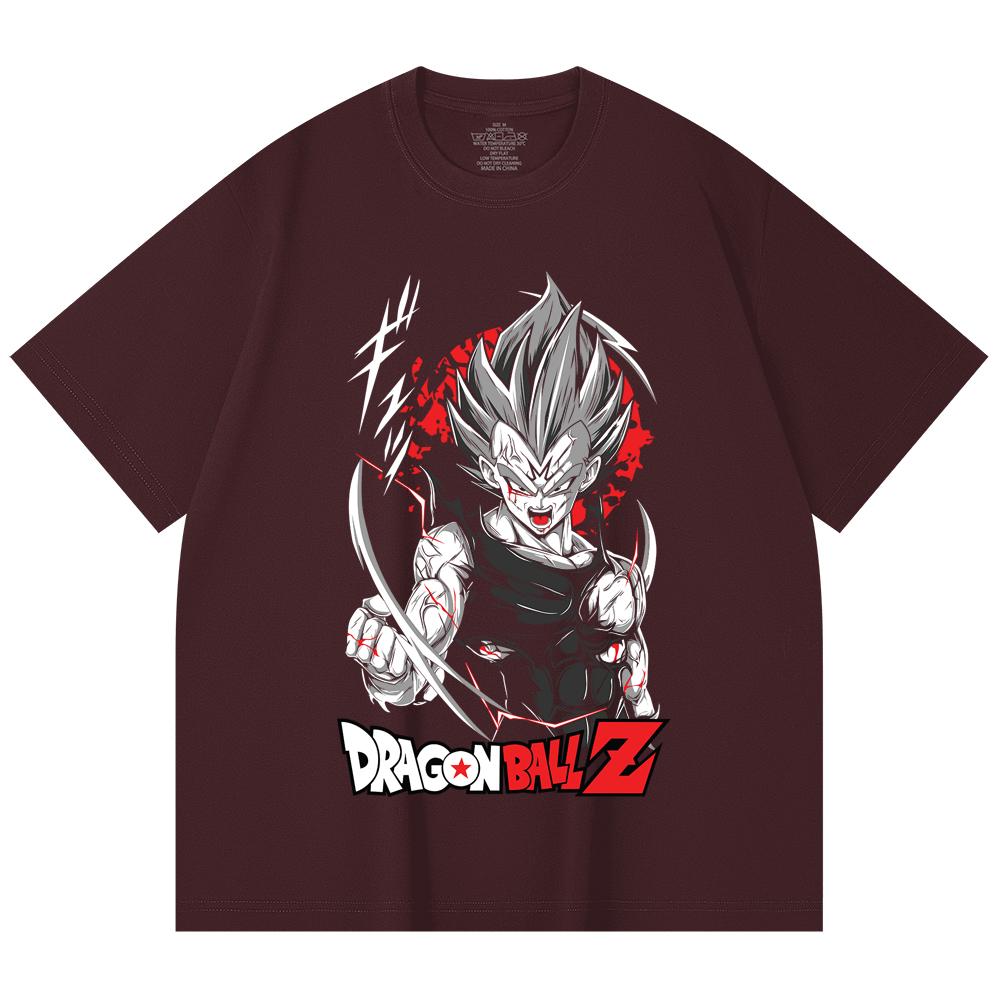 230 Gsm 100% Cotton Dragon Ball V60 Majin Vegeta Print Unisex Heavy Cotton T Shirt