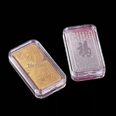 Imitation Gold und Silber Ziegel Reichtum Ornament - Kleiner Goldbarren Hohl Handwerk Geschenk für Versicherungsvertriebsmeetings