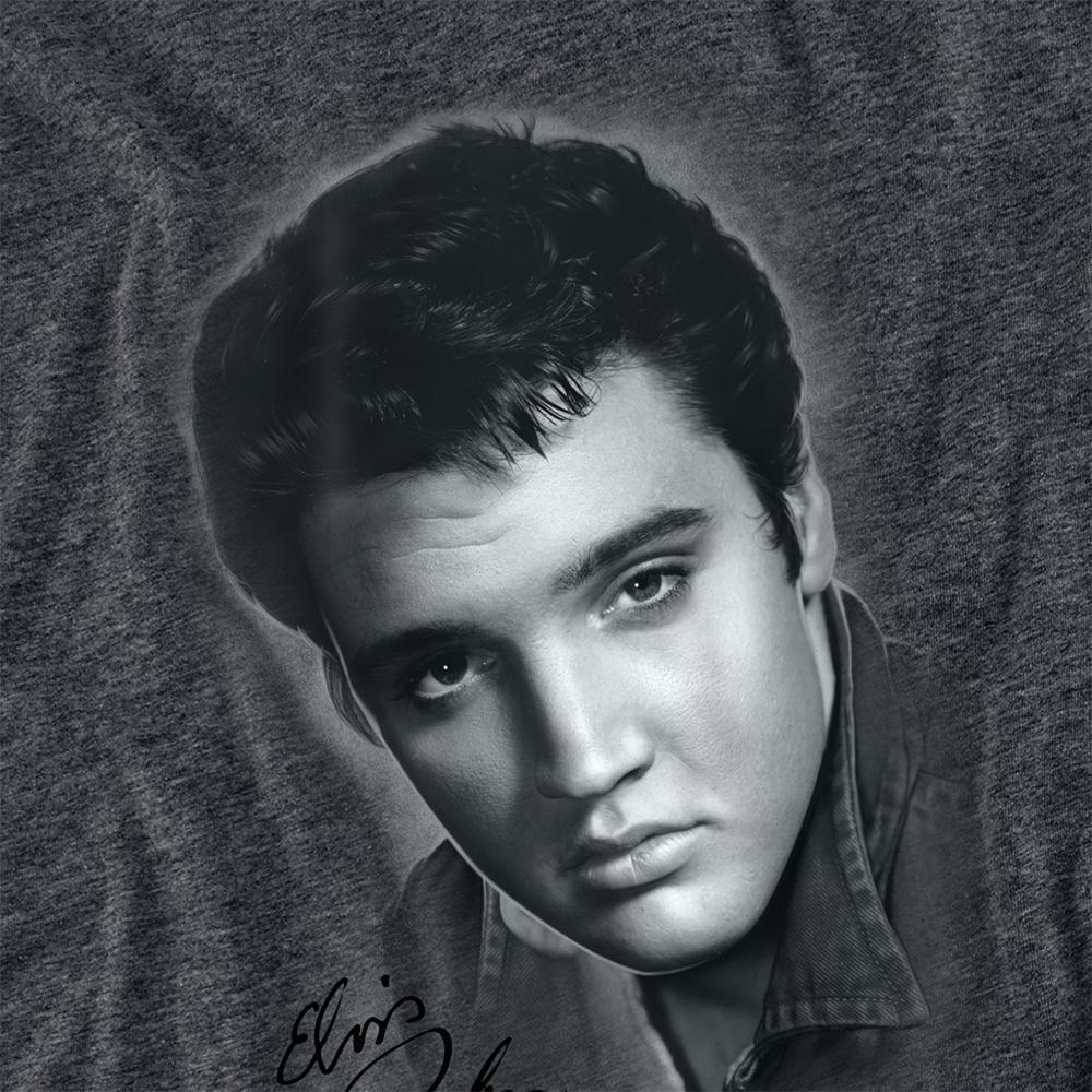 Elvis Presley Unisex Adult Portrait T-Shirt