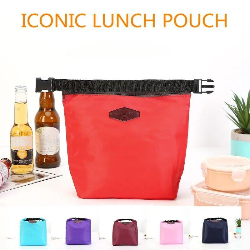 

1pc Thermal Insulated Lunch Bag Portable Oxford Cloth Cooler Lunchbox Storage Bag Carry Picinic Food Tote Insulation Package