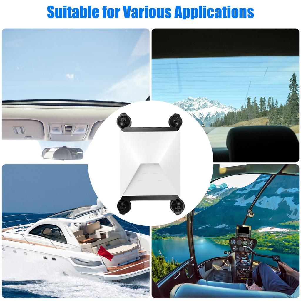 Car Sunroof Suction Cup Mount Replacement for    , Stainless Steel Mounting Kit Ensures Stable   Signal While Driving