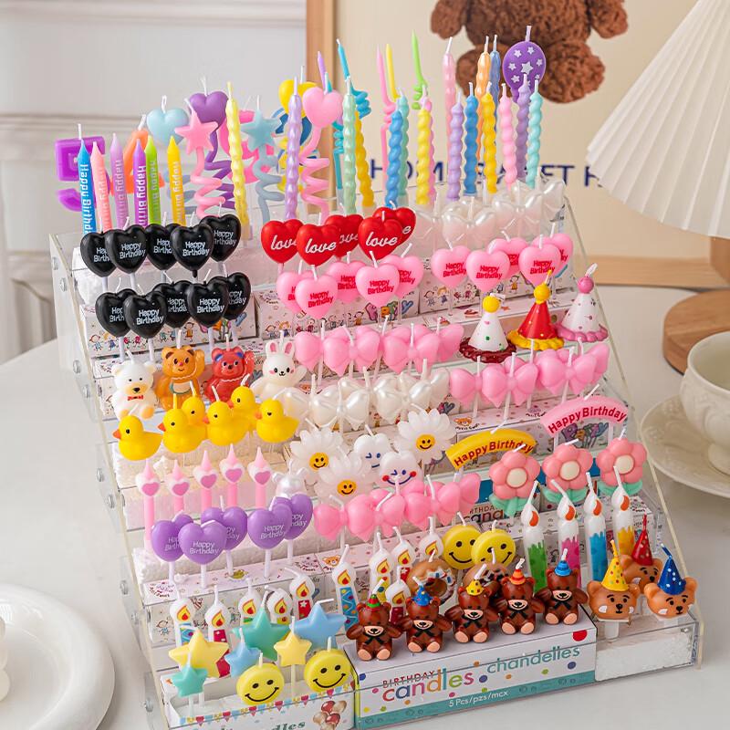 Cartoon Birthday Cake Decoration Candles Set