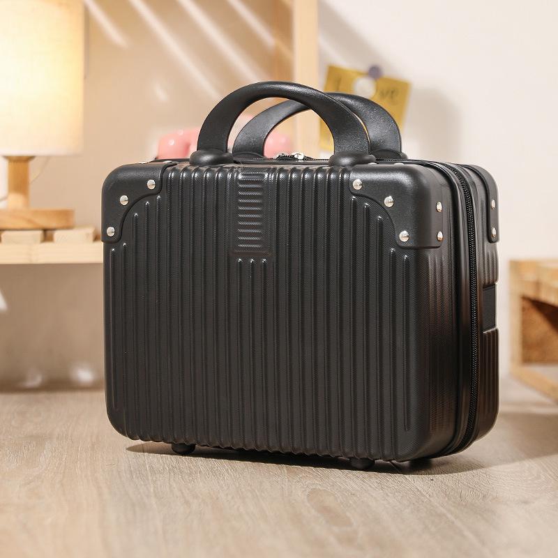 14-Zoll Damen Leder Make-up Tasche: Kompakte, leichte Handtasche & Mini-Reisekoffer