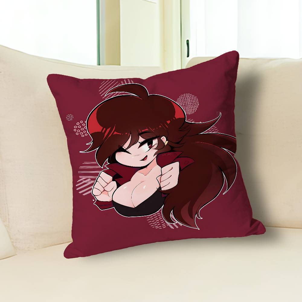 F-Friday N-Night F-Funkin Anime Celebrity Merchandise All-Match Printed Pillow Case Sofa Car Office Room Decoration Protector