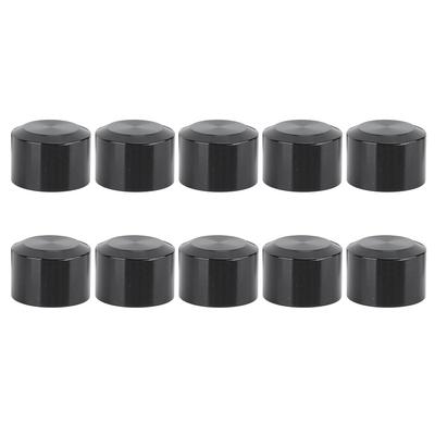 10PCS Motorcycle Head Bolt Cover Black Flat CNC Aluminum Engine Screw Topper Covers Caps Universal