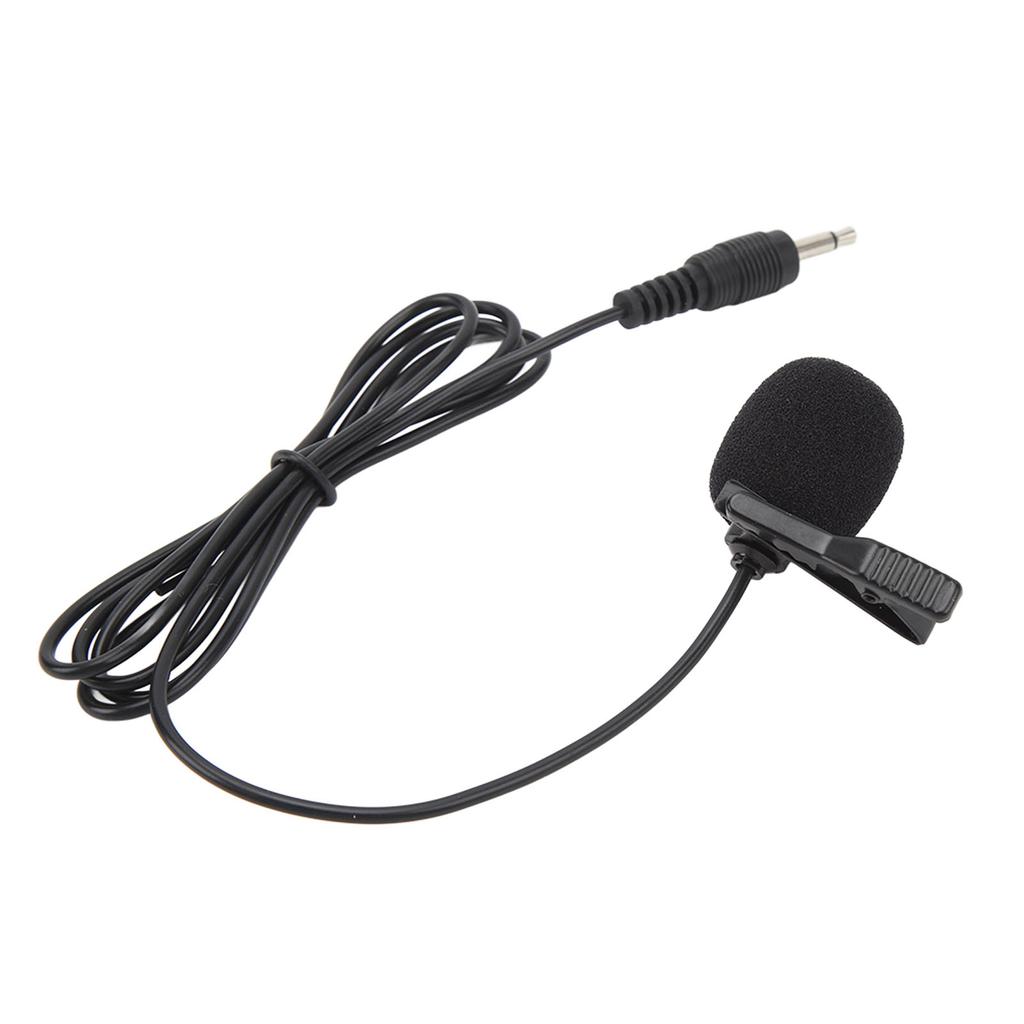Lavalier Microphone for Computer Small Lapel Microphone Noise Cancelling Clip On Microphone for 3.5mm Laptop Recording