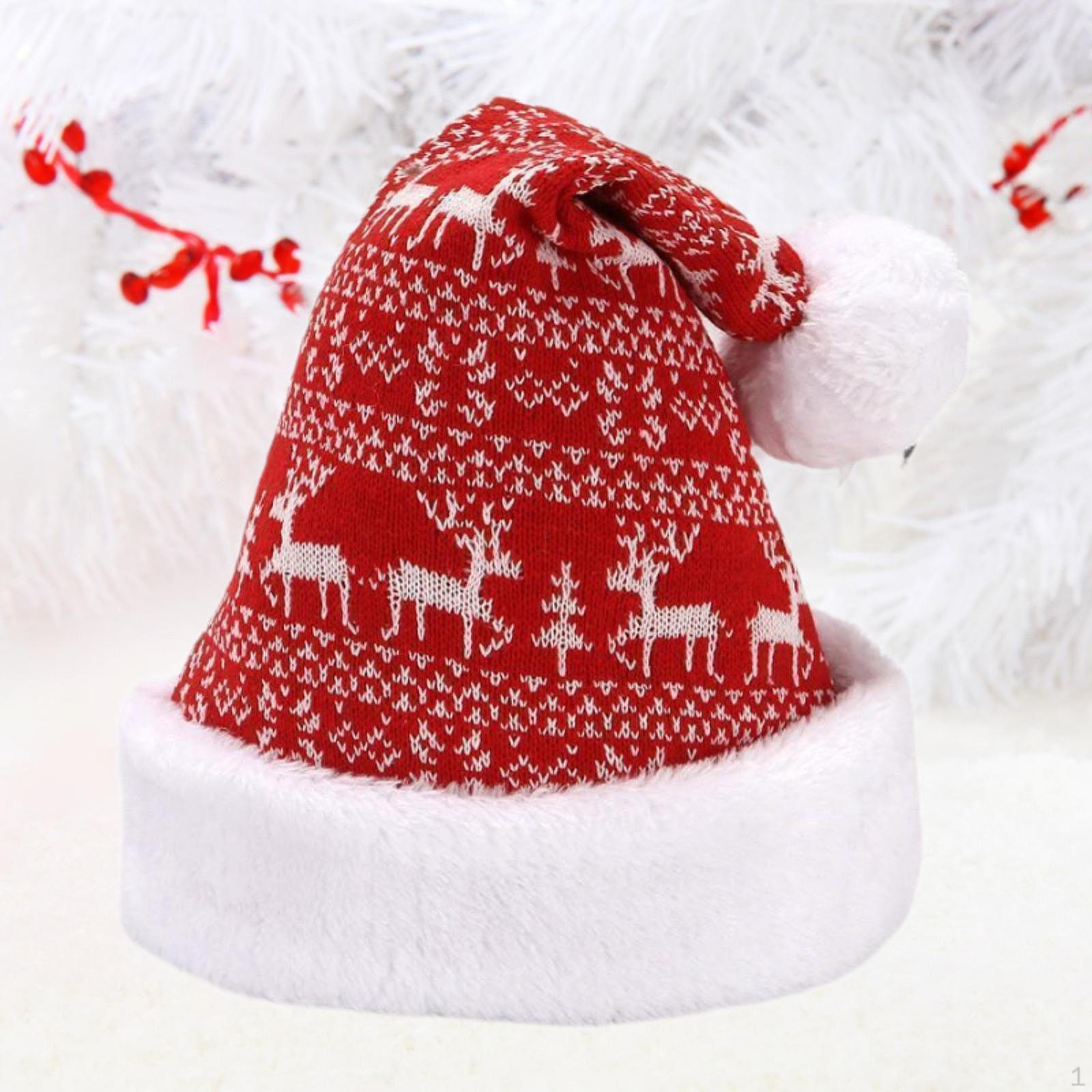 

Рождественские шляпы, костюмы, принадлежности для Рождества, Санта-Клауса, праздничный фестиваль подарков Red White Reindeer