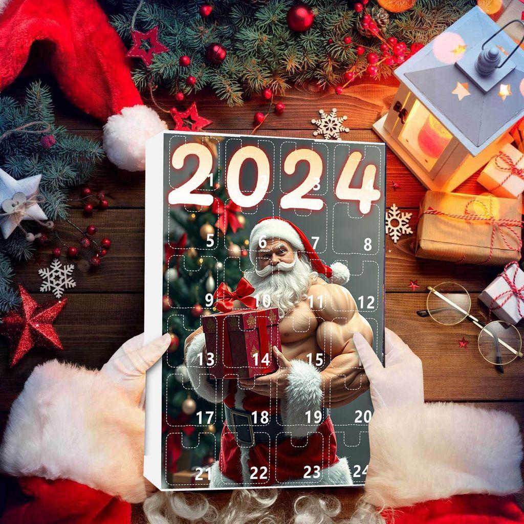 Christmas Countdown Blind Box Mini Santa Pendant Christmas Party Gift For Kids And Friends