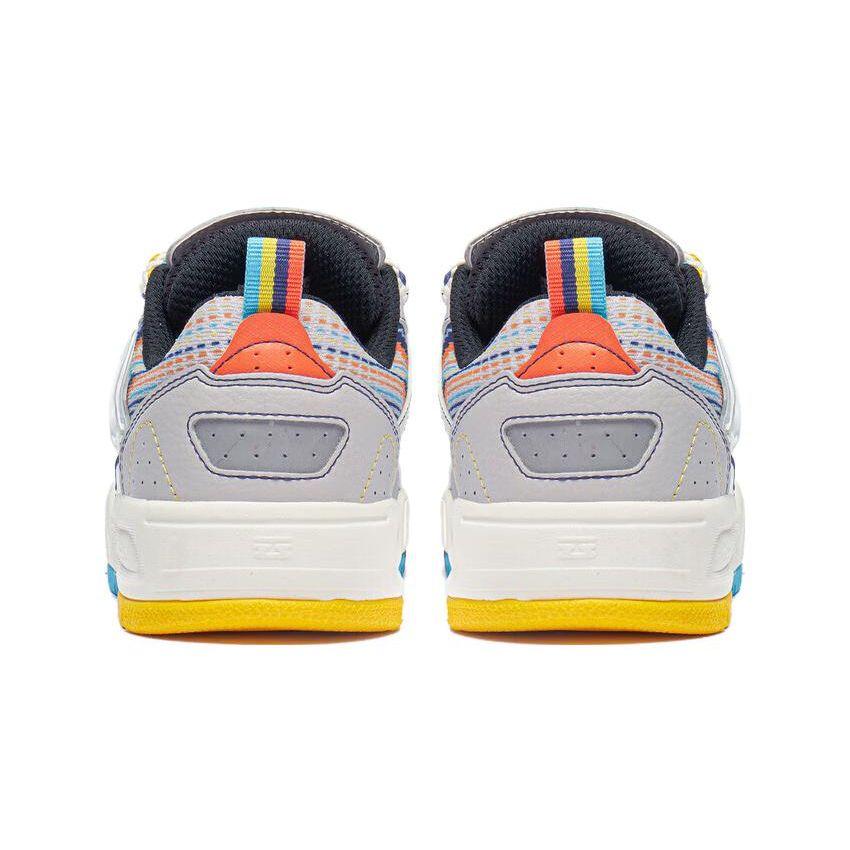 Li-Ning Kids Ollie Pro 1.0 Cloud Rebound Durable Lightweight Non-Slip Low-Top Skate Shoes Kids Sneakers Gray YKCT092-5