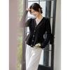 MOCANA Women's Retro V-Neck Knit Cardigan