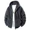 Giacca in Pile da Uomo Taglia Europea - Casual, Calda, Autunno/Inverno, Vestibilità Larga, con Velluto Interno per Coppie.