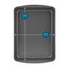 Nonstick Roasting Pan Jumbo Steel Roaster Turkey Ham Durable Easy Clean Dishwasher Safe Kitchen Bakeware 17.2x12.7x2.7 Inches