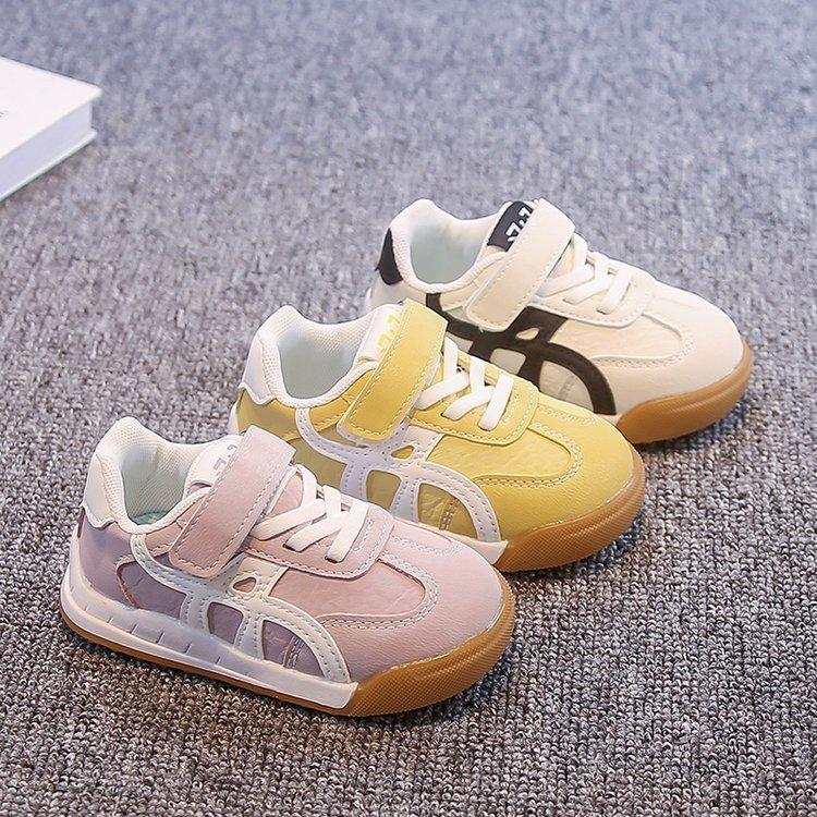 Children's Low-top Board Shoes Non-slip Little White Shoes 2025 Spring and Autumn New Girls' Sports Shoes Boys' Running Shoes Baby Shoes