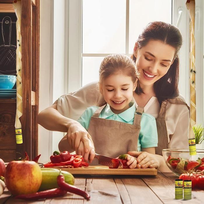 INF Attrape-mouches rouleau de papier à mouches pack de 8