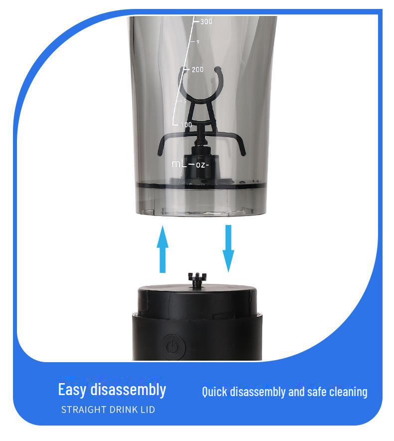 Cupa de amestecare automată pentru shake de proteine, cu capacitate mare, 700 ml, rezistentă la scurgeri, rezistentă la căldură