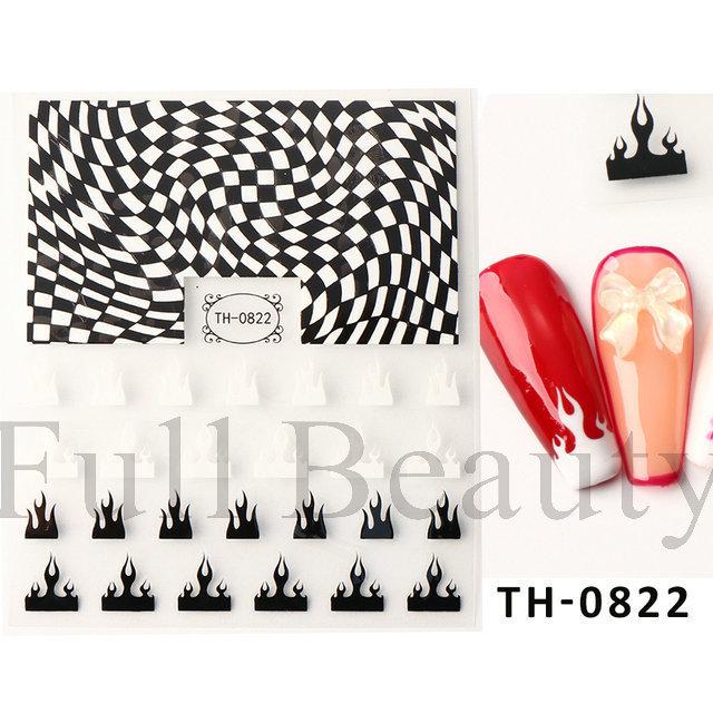 Nail Art Sticker Diablo Series European And American Halloween Laser Spider Scorpion Thin Fortitude Back Glue Nail Sticker