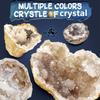 8Pc Set Natural Agate Geode Crystal Cluster - Raw Mineral Specimen For Crystal Collection Healing Lucky Collection Gift