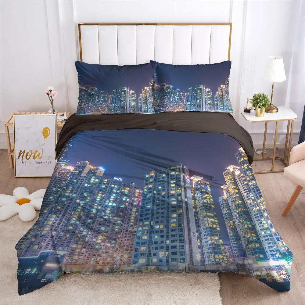 Natural Scenery Art Duvet Cover Set King/Queen Size Desert Landscape Soft Bedding Set for Teens Adults Polyester Quilt Cover