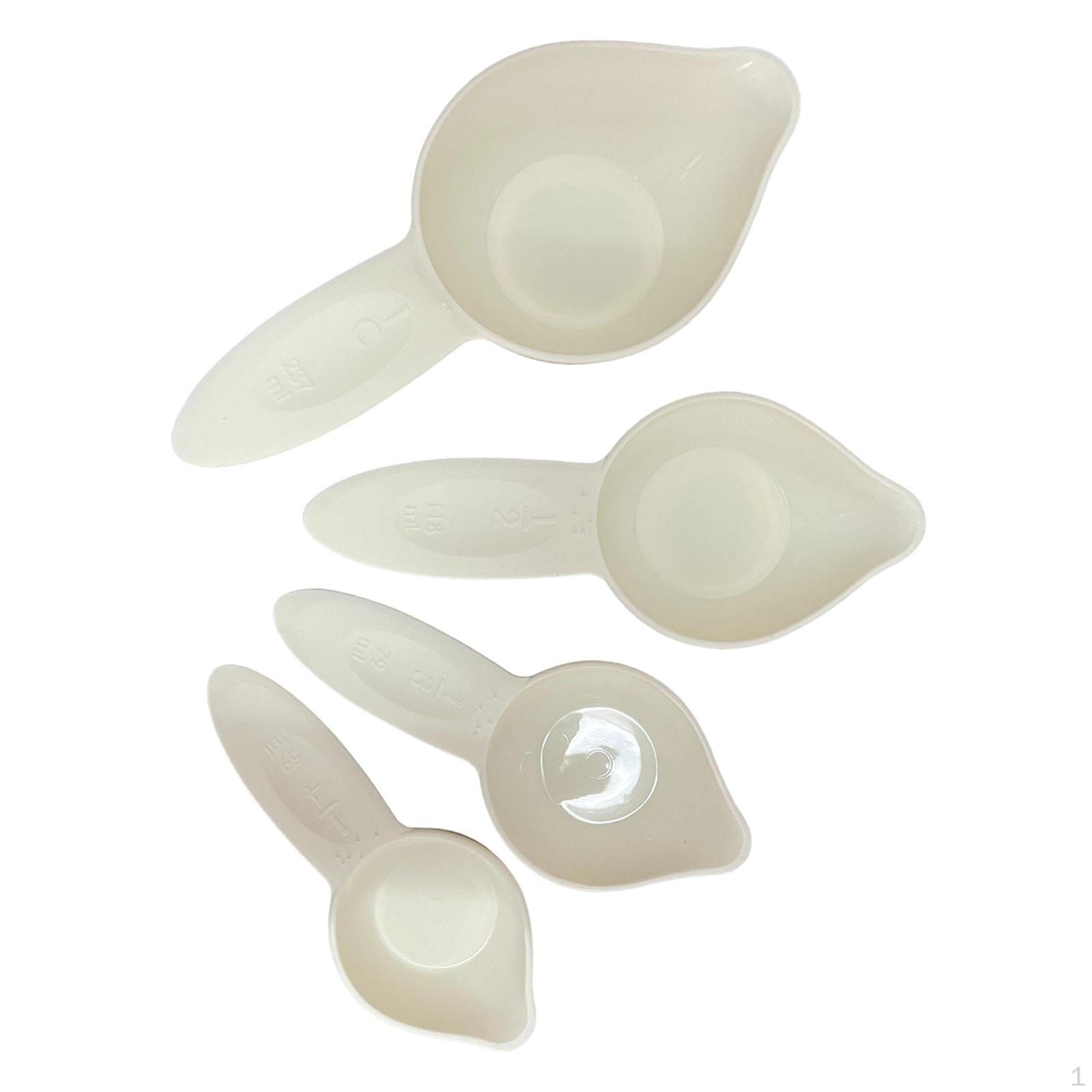 

4 Pieces Braille Measuring Cups Set Cooking Aids for Visually Impaired Home Learning Supplies