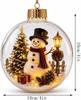 With lights  Christmas ball ornament  holiday home decoration  gift  Christmas ball  train model