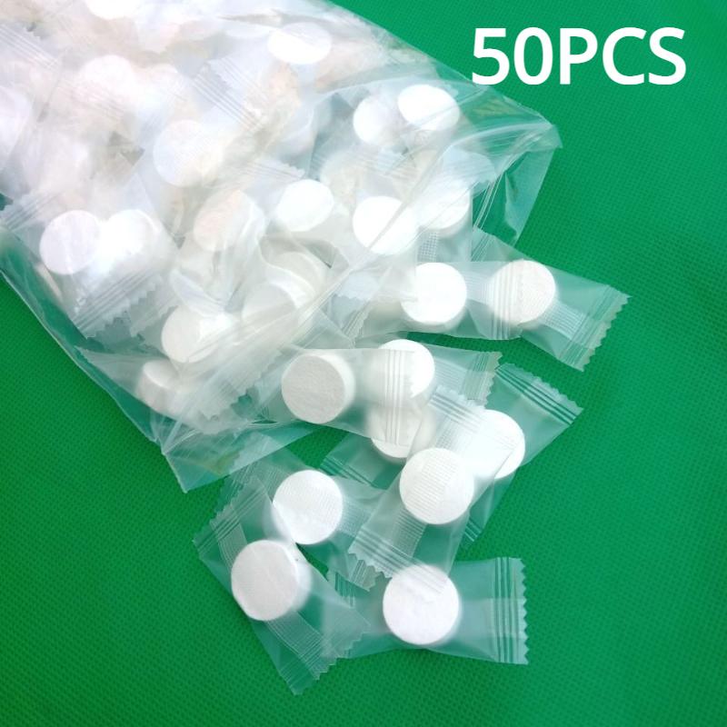 100/50PCS Compressed Towel Portable Disposable Coin Tissue Soft Odorles Water Uptake Mini Towel Cleaning Makeup Removal Tissue