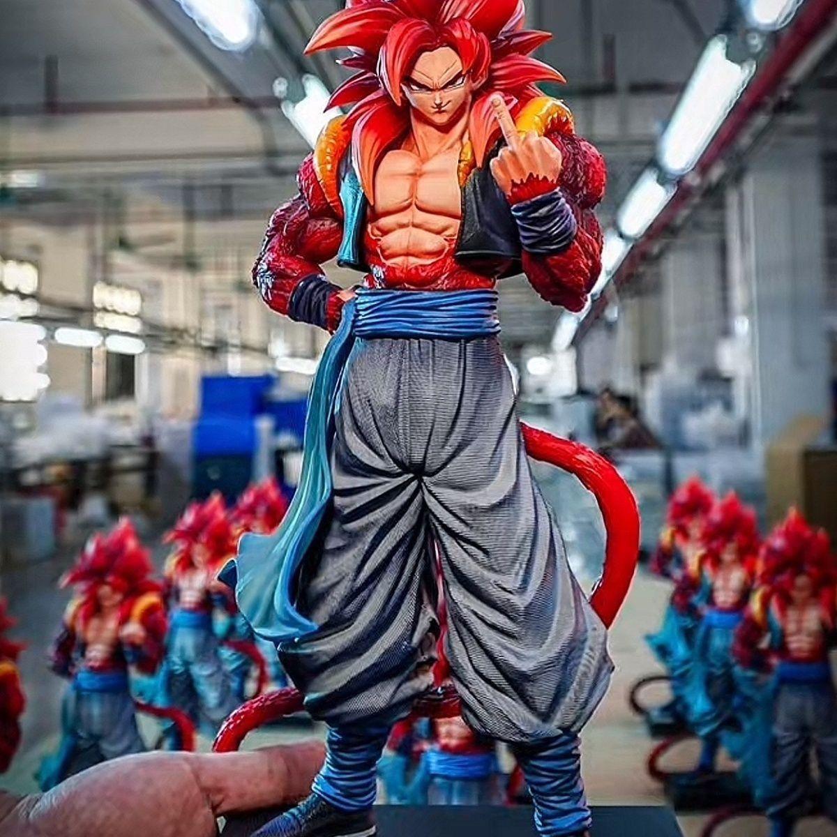 Jt Statue Gogeta Anime Figure Super Saiyan 4 Gogeta SSJ4 34cm Pvc Action Figurine Collection Model Toy Xmas Gifts