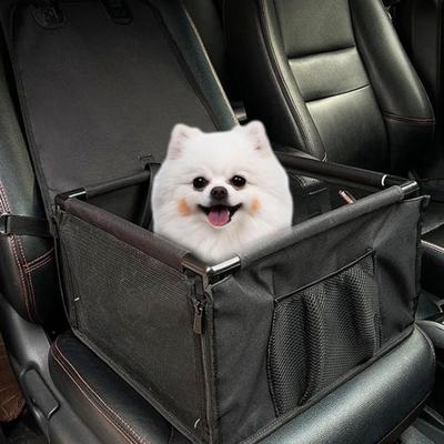 Siège de voiture pour chien, panier de voyage Portable pour animaux de compagnie avec fermeture éclair, grand sac en maille, poche pour animaux de compagnie, protection sécurisée, sièges de voiture pour animaux de compagnie