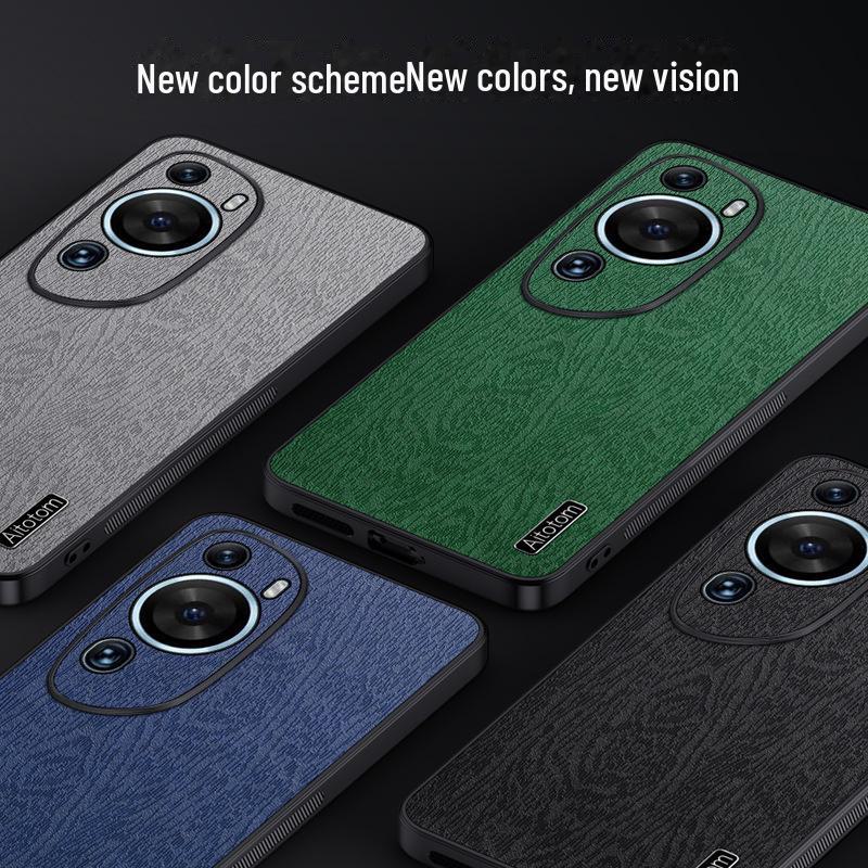 Coque souple de protection à motif écorce pour Huawei P60 Art/P50 Pro/P40/P30