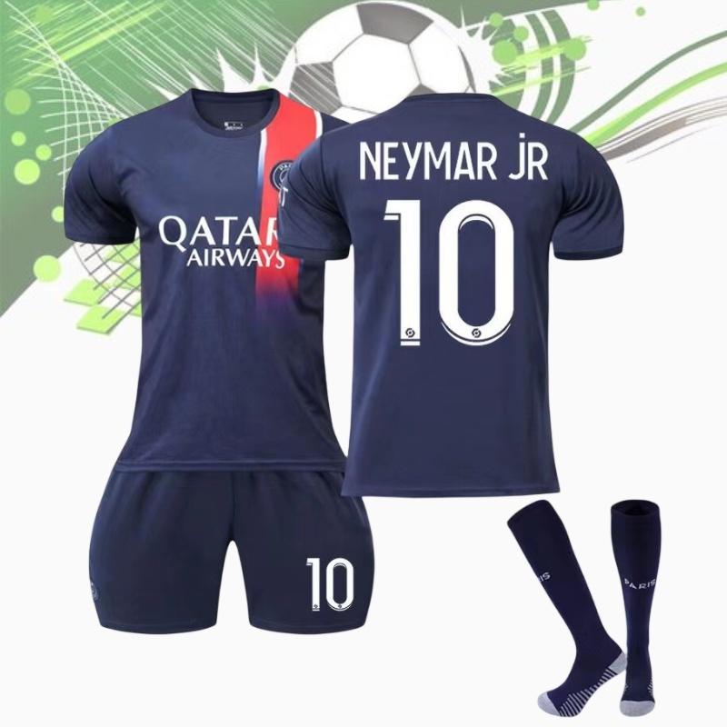 2324 Paris Saint-germain Football Kit Messi Neymar Mbappe Suitable For Kids