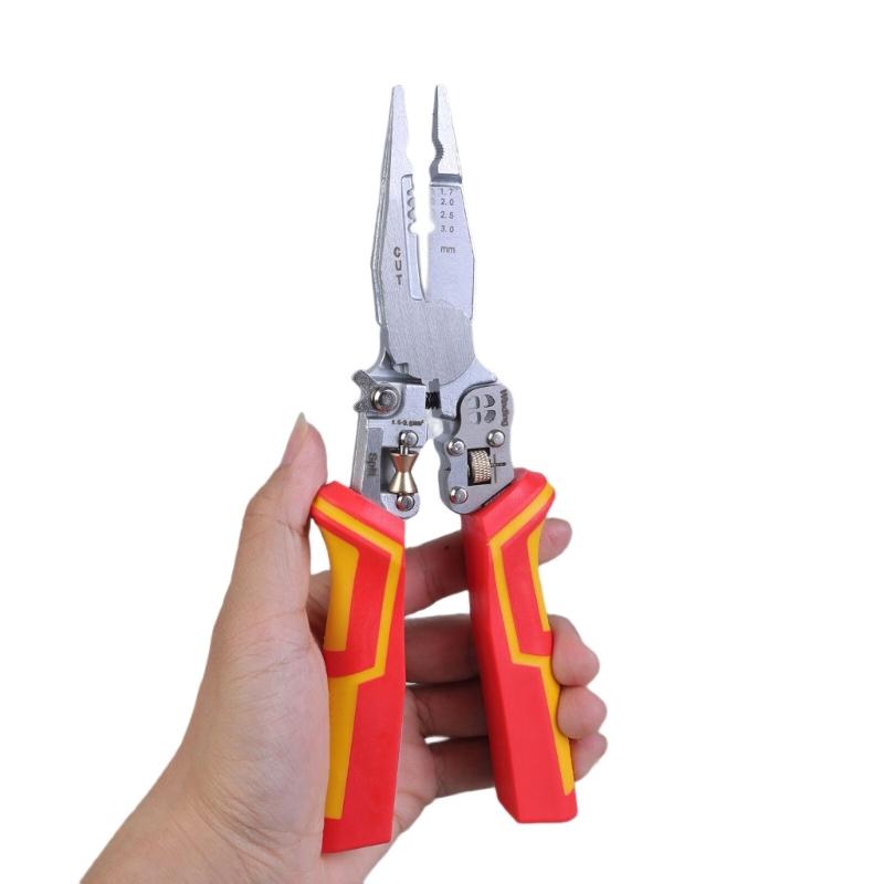 Wire Stripper Tool Wire Stripper Wire Crimper Wire Crimping Tool Multifunctional Electrician Pliers for Clamping