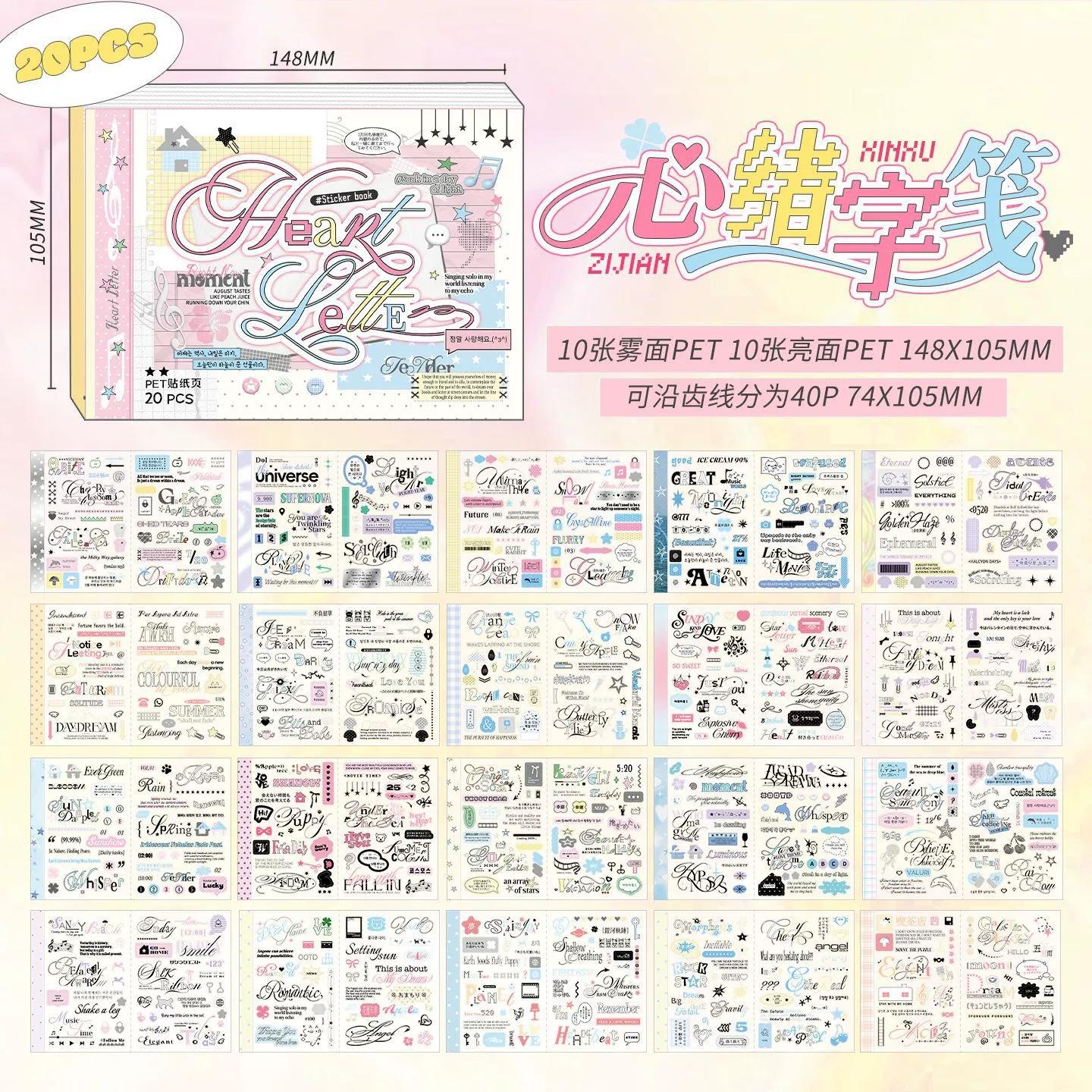 

MINKYS New Arrival Cute Sticker Book Kawaii Scrapbooking Stickers Journal Decorative Sticker Stationery розовый