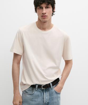 Masimodutti 100% Cotton T-Shirt Shoulder Detail