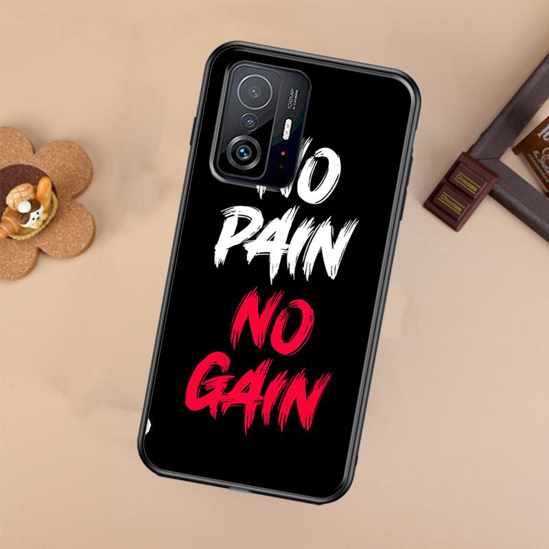 

No Pain No Gain Training Case For Xiaomi POCO X7 X6 Pro X3 X5 M6 F3 F5 F6 Pro 11T 12T 13T 14T Pro 13 14 Ultra Cover Xiaomi 14