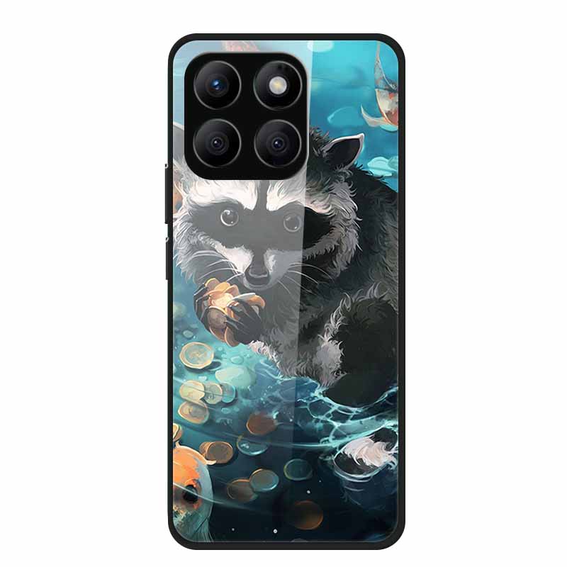 Glass Hard Back Cover For Honor X8C X8B X8 4G 5G Honor 400 Smart Phone Case Soft TPU Bumper Tempered Glass Case Coque Funda Capa