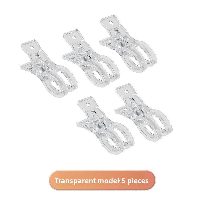 5Pcs/set Household large clothes clip, quilt clip, windproof clip, multi-functional fixed plastic clothes clip, large quilt drying clip